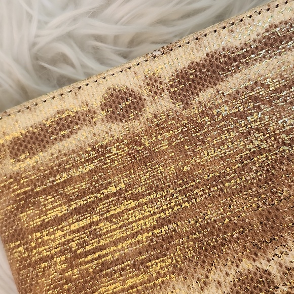 PANTERA METALLIC GENUINE SNAKESKIN CLUTCH - Picture 4 of 17